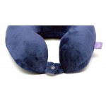 VIAGGI U Shape Memory Foam Travel Neck Pillow - Navy Blue